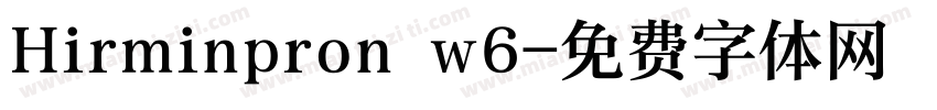 Hirminpron w6字体转换